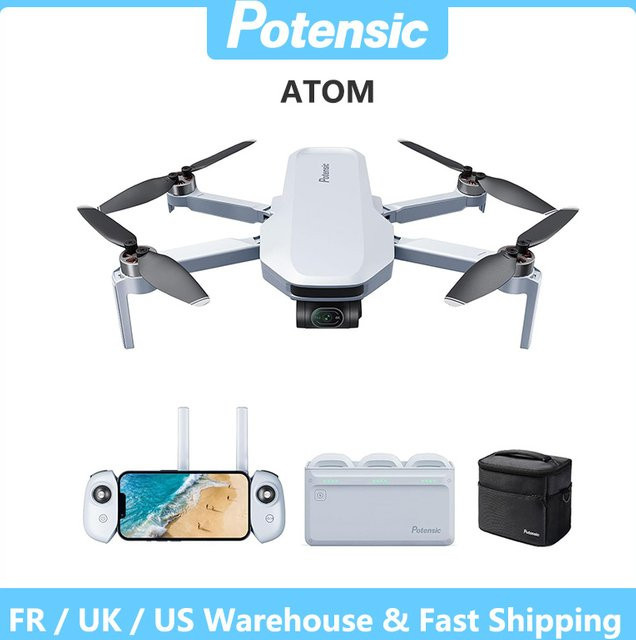 DJI ATOM GPS Drohne mit 3-Achsen-Gimbal und 4K-Kamera in Grau unter 249 g für Anfänger und Erwachsene - Bild 1