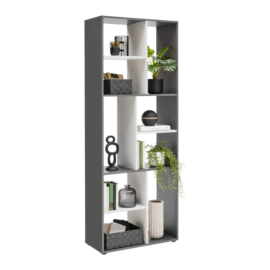 Mömax Regal Ibiza modern in Anthrazit und Beige mit Rückwand - Bild 2