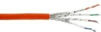 InLine Cat.7a Verlegekabel S/FTP PiMF Rohkabel, 4x2x0,58 AWG23, 1000MHz, halogenfrei, orange, 500m - Bild 1