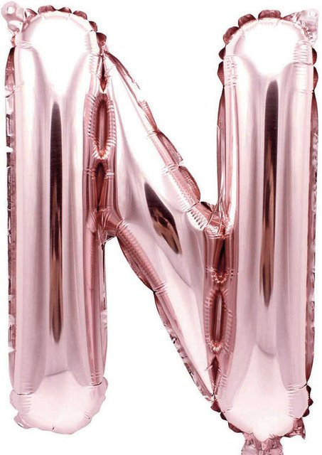 Rico Design Folienballon Buchstabe in Rosa, Höhe: 36 cm - Bild 1