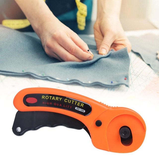 Rollschneider für Patchwork und Leder von Painter mit 45mm Klinge aus Schnellarbeitsstahl in Orange - Bild 1