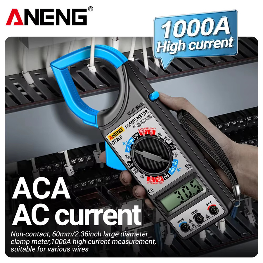 ANENG Digitales Zangenmessgerät Multimeter mit True-RMS für AC/DC-Spannung, Voltmeter und Ohmmeter - Bild 2
