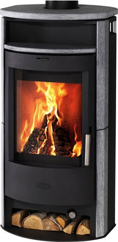 FIREPLACE Kaminofen Porto aus Speckstein in Grau mit 6 kW Leistung und Dauerbrand-Eignung - Bild 1