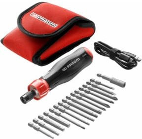Facom E-PROTWIST Bit-Set im Etui, 16-teilig, Rot - Bild 1