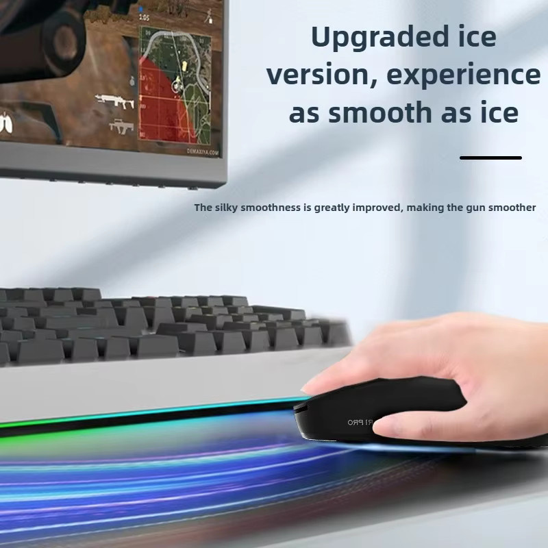 Razer DeathAdd V3 Pro PTFE-Mausfüße und rutschfeste Griffe für verbesserte Glätte und Griffigkeit - Bild 4