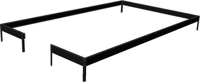 Fundament für Juliana Gewächshaus Compact 5,0 m² aus Stahl in Schwarz - Bild 1