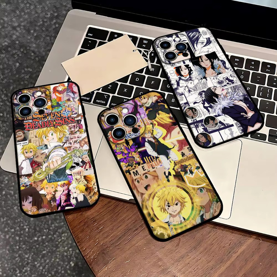 Seven Deadly Sins Handyhülle für Apple iPhone 15 Pro Max 14 Pro 13 12 11 16 Plus SE XR XS X Multicolor - Bild 3