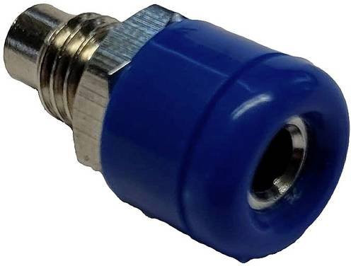 Schnepp Miniatur-Laborbuchse für vertikalen Einbau, Stift-Ø: 2,6 mm, Blau - Bild 1