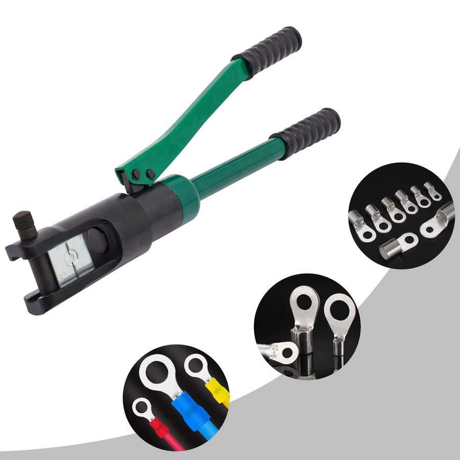 CNCEST Hydraulisches Crimpwerkzeug YQK-300 Cu für Kabel und Seildraht-Balustraden mit 11 Matrizen, 120 kN Presskraft, Querschnitt 16–300 mm² - Bild 3