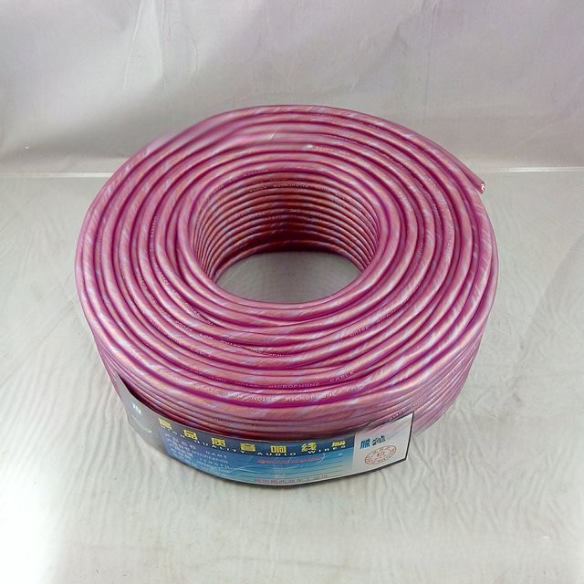 HUALIWEN Wrap Matte Mikrofonkabel Dual Core in Pink für Mischpultverkabelung - Bild 1