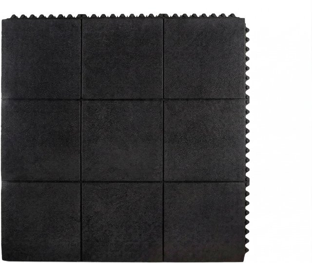 HPFloor Gummifliese Stecksystem aus Kunststoff in Schwarz - Bild 1