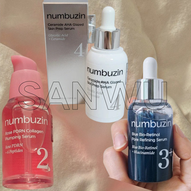 Numbuzin 3-teiliges Serum-Set, Kollagen, AHA, Unisex - Bild 1