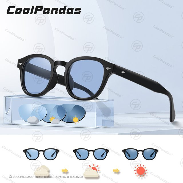 CoolPandas Sonnenbrille, Rund, Vollrand, Kunststoff, Schwarz, Unisex, polarisiert - Bild 1