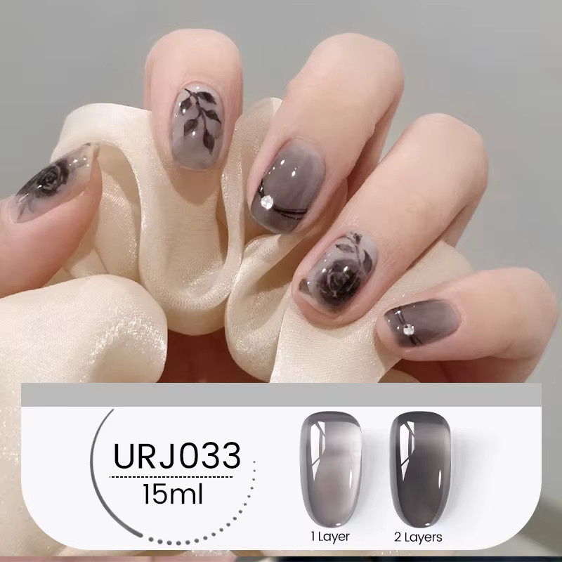 UR SUGAR Jelly Gel Nagellack, Schwarz, 15 ml - Bild 3