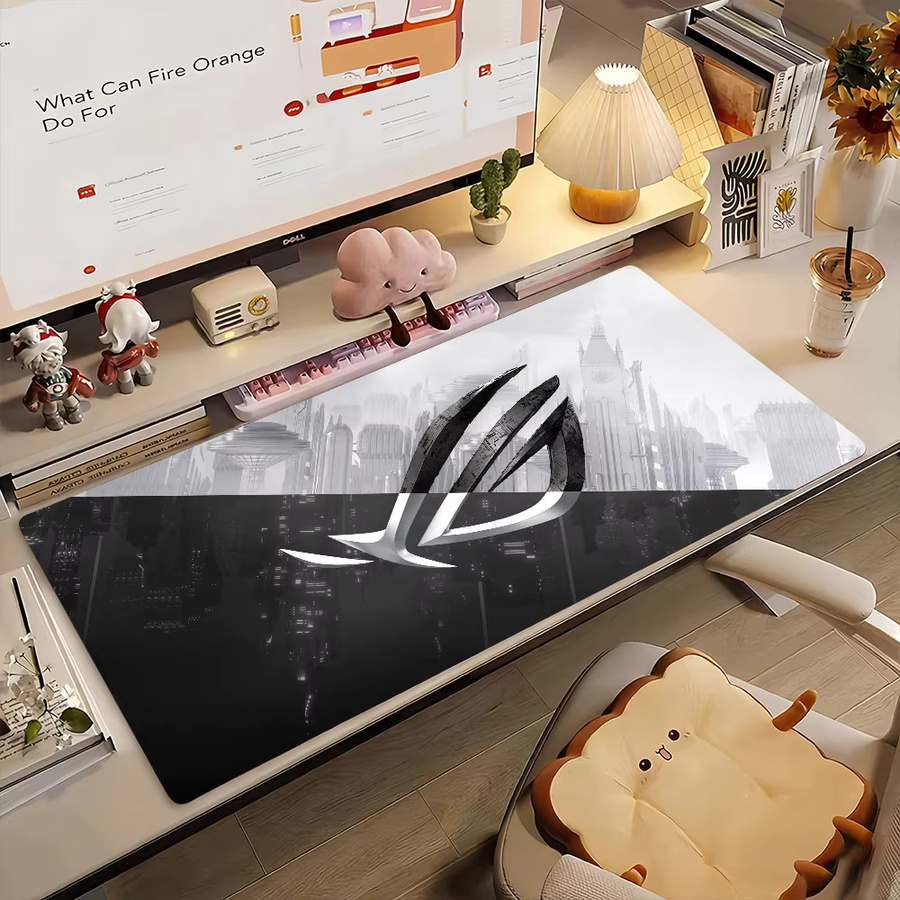 Asus Gaming-Schreibtischunterlage und Mauspad in Schwarz mit rutschfestem Gummikantenrand - Bild 5