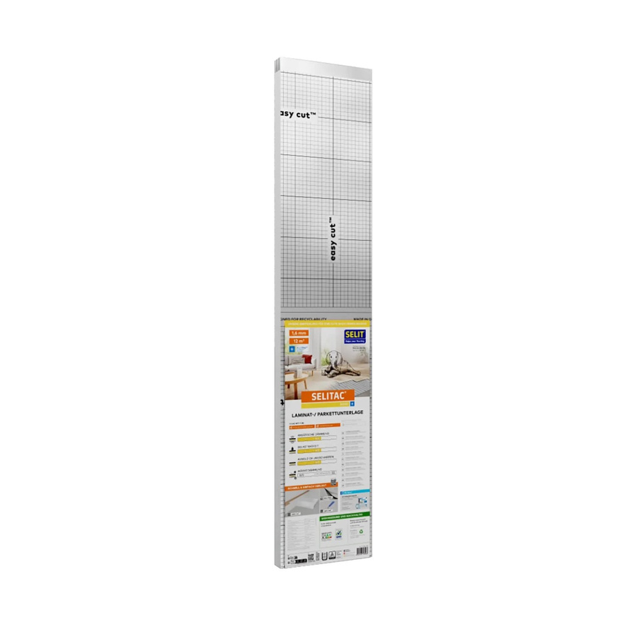 Selitac Laminat- und Parkettunterlage Basic+ Silber 1,6 mm für 12 m² - Bild 2