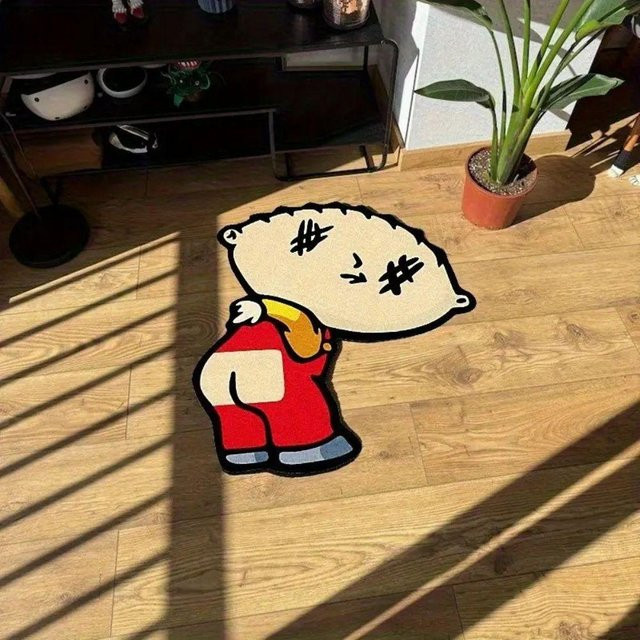Lodestar Cartoon Teppich mit Kinder-Motiv in Multicolour, Wollähnlicher Polyester-Teppich für Wohnzimmer, Schlafzimmer oder Kinderzimmer, B/T: 90 x 60 cm - Bild 1