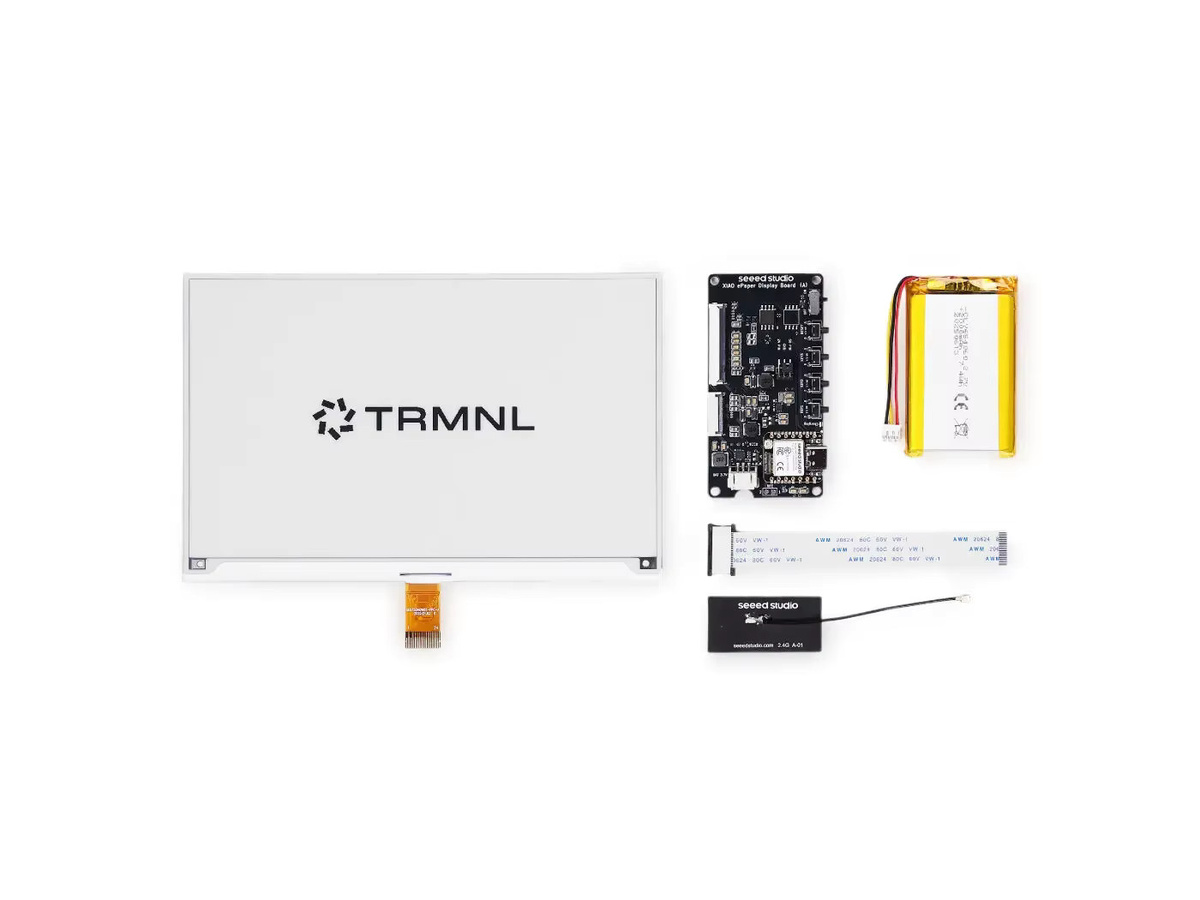Seeed Studio TRMNL BYOD 7,5 Zoll E-Ink DIY Kit Monochromes E-Ink Display 800x480 XIAO ESP32-S3 PLUS Arduino-kompatibel in Weiß - Bild 5