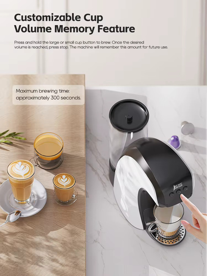 HiBREW 3-in-1 Kapselkaffeemaschine H3B mit Heiß- und Kaltmodus, 20 Bar, kompatibel mit Nespresso und Dolce Gusto, für Kapseln und gemahlenen Kaffee - Bild 5