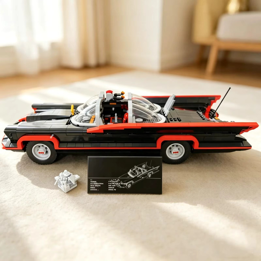 Disney Super Bat Batmobile Supercar Modell Baustein-Spielzeug, 1822 Teile - Bild 2