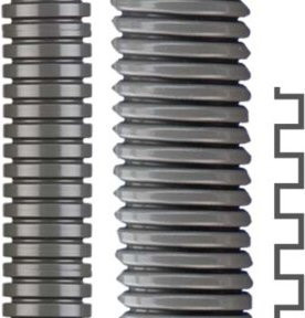 Flexa Kunststoff-Wellschlauch ROHRflex-PA6AD21,2gr in Grau - Bild 1