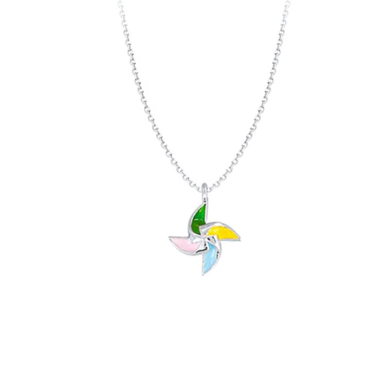 GaGa-Duck Halskette, 925 Silber, Windmühlen, Silber - Bild 3