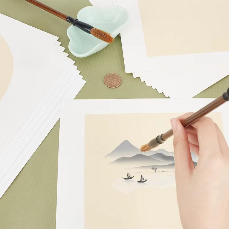 20 Stück Shikishi Xuan Papier für chinesische Kalligraphie und Zeichnungen - Bild 2