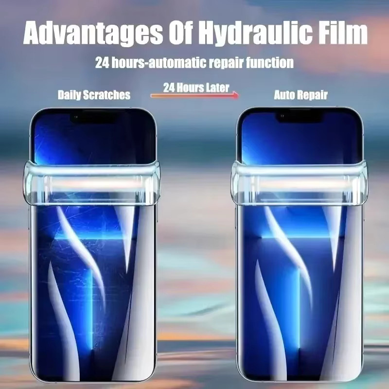 3er-Set DIXSG Hydrogel-Displayschutz Folie für iPhone 11 bis iPhone 16 Pro Max, Vollabdeckung, transparent - Bild 5