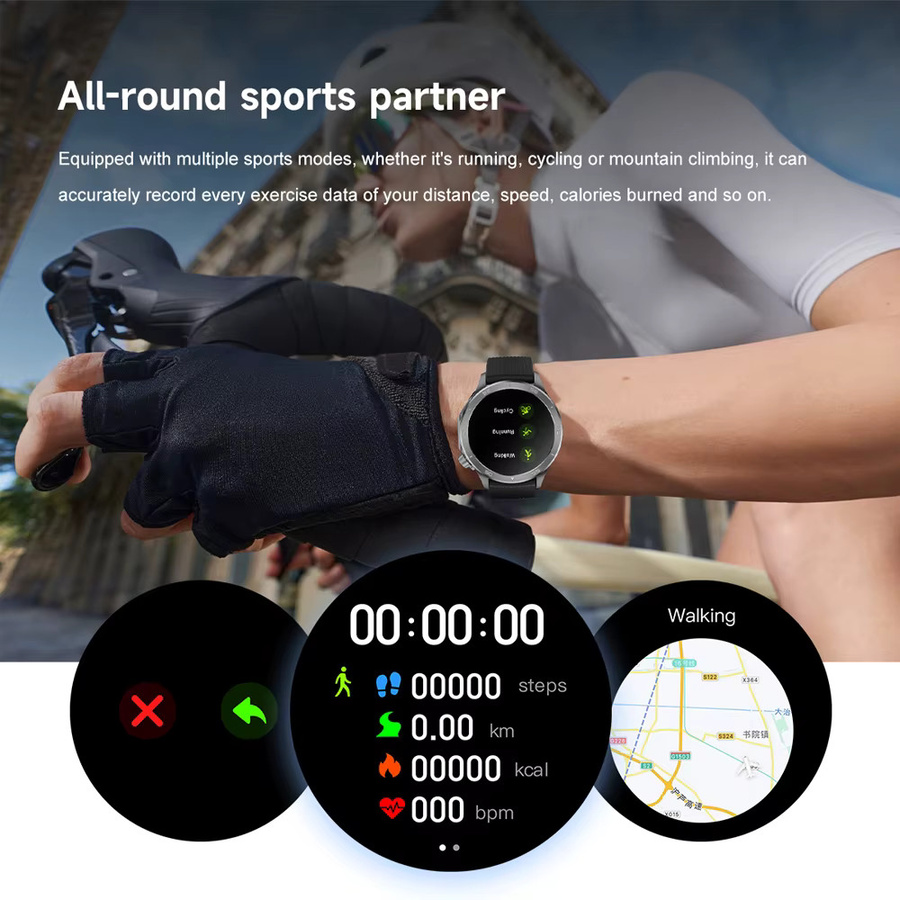 OPPO Smartwatch für Männer mit Bluetooth-Anruffunktion, IP68 wasserdicht und Fitness Tracker in Blau - Bild 4