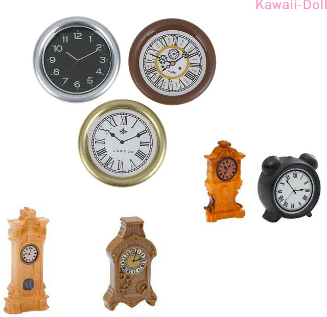 DIAPER&CORED Puppenhaus Miniatur Wanduhr, 1-teiliges Set - Bild 1