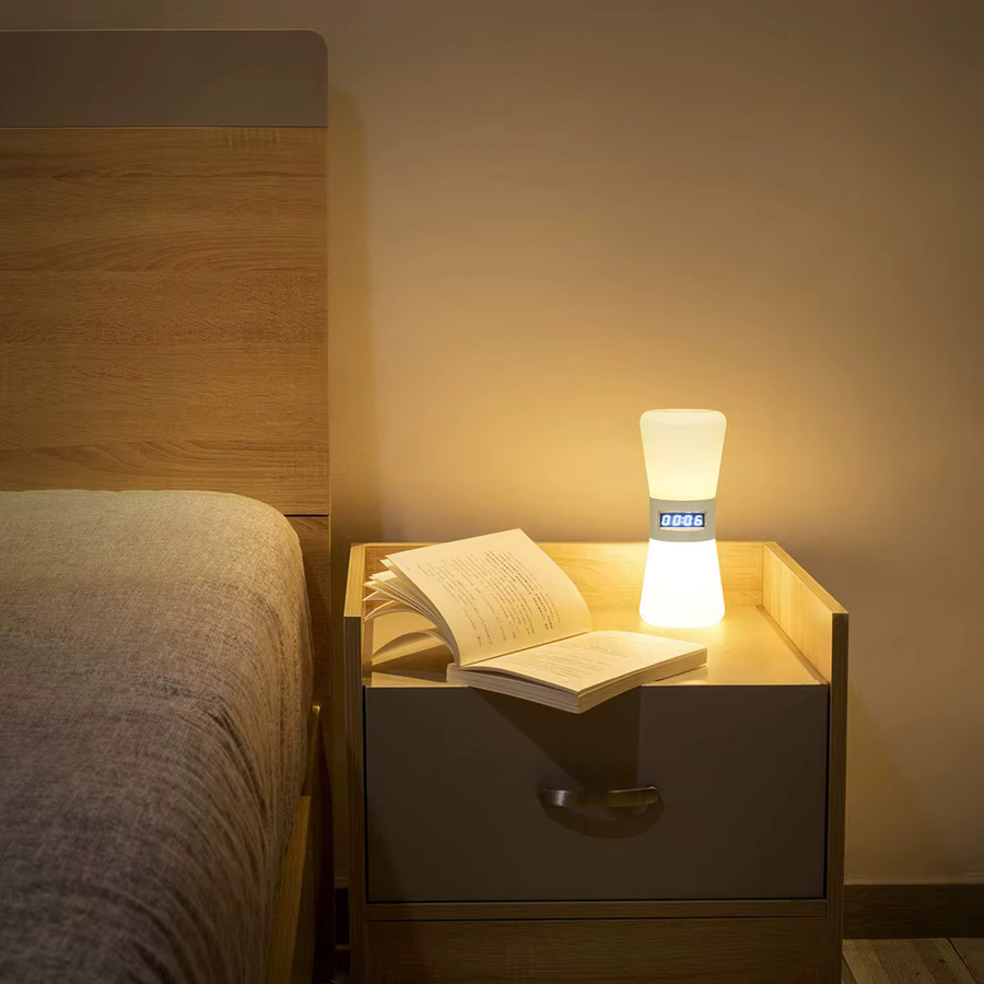 Topwinson LED-Sanduhr-Timer Nachtlicht mit Bildschirmanzeige für Kinder in Weiß - Bild 3