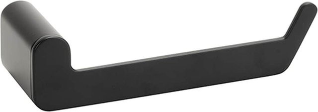 Brillantbad BORGANIC BLACK Papierrollenhalter aus Edelstahl in Schwarz, B/H/T: 5,9 x 15,0 x 4,0 cm - Bild 1