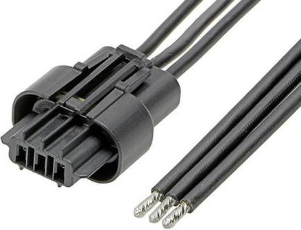 Molex Buchsengehäuse-Kabel in Schwarz mit 3 Rastermaß 3.60mm - Bild 1