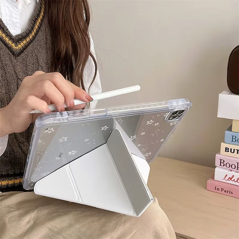 Apple iPad Hülle mit Bleistifthalter in Transparent für iPad Air, iPad Pro und iPad Mini - Bild 2