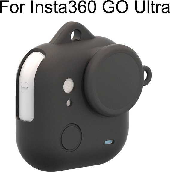 Insta360 Silikonhülle für Insta360 GO Ultra in Schwarz mit Objektivdeckel und Mini-Tragetasche - Bild 1