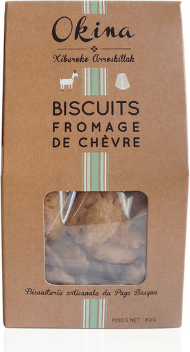 Okina Biscuits Fromage de Chèvre Ziegenkäse 80 g - Bild 1