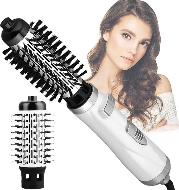 ROFAELEC Heißluftbürste, 2-in-1 Haartrocknerbürste, Weiß, Unisex - Bild 1