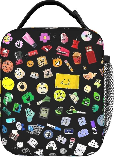 Fancy Style Studio BFDI Isoliertasche für das Mittagessen, Thermotasche Battle for Dream Island, Mehrfarbig, One Size - Bild 1