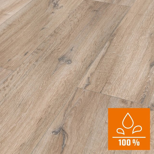 Classen XL Laminat NK32 Wasserfest Eiche Graubraun 8 mm - Bild 1