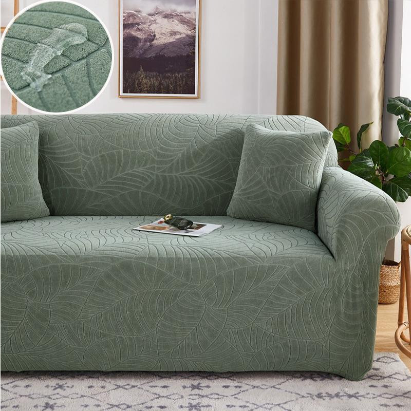 Wasserdichter elastischer Sofabezug aus Jacquard Spandex für 1-Sitzer Sessel, Farbe: Cyanblau, Breite: 90-135 cm - Bild 2
