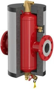 Flamco Isolierung Flamcovent Clean IsoPl 200 mit Aluminiumbeschichtung, Farbe: Weiß-Alu (RAL 9006), B: 117,6 cm, H: 56 cm - Bild 1