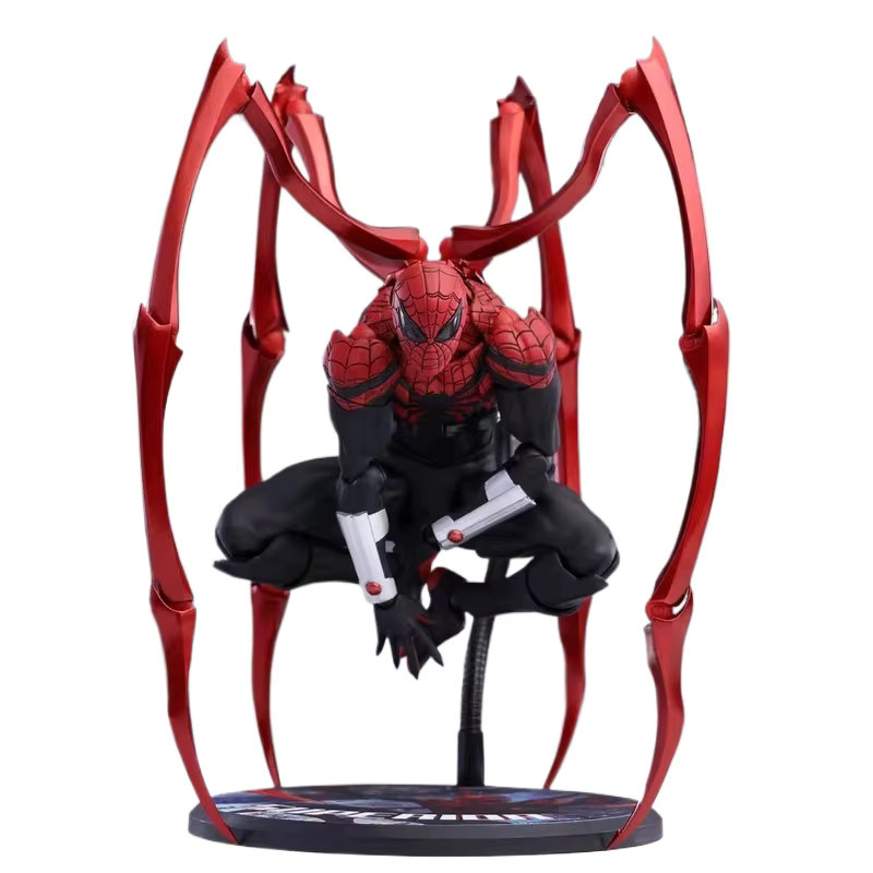 HEROCROSS Marvel Ultimate Spider-Man Miles Morales Black Suit Actionfigur, 16cm - Bild 4