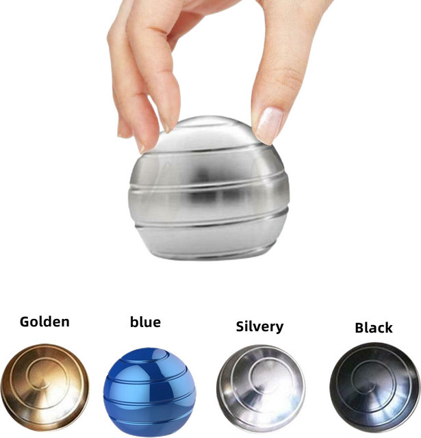 Meade Desktop Sphärische Rotierende Gyroskop, Kinetische Ball Schreibtisch Spielzeug, Metall Gyro - Bild 1