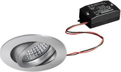 Brumberg LED-Einbauleuchte rund in Weiß und Silber mit 6W Warmweiß - Bild 1