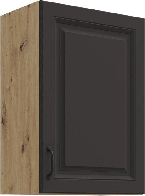 Hängeschrank Stilo Küchenschrank in Grau und Eiche Artisan mit mattem Finish, Breite: 50 cm - Bild 1