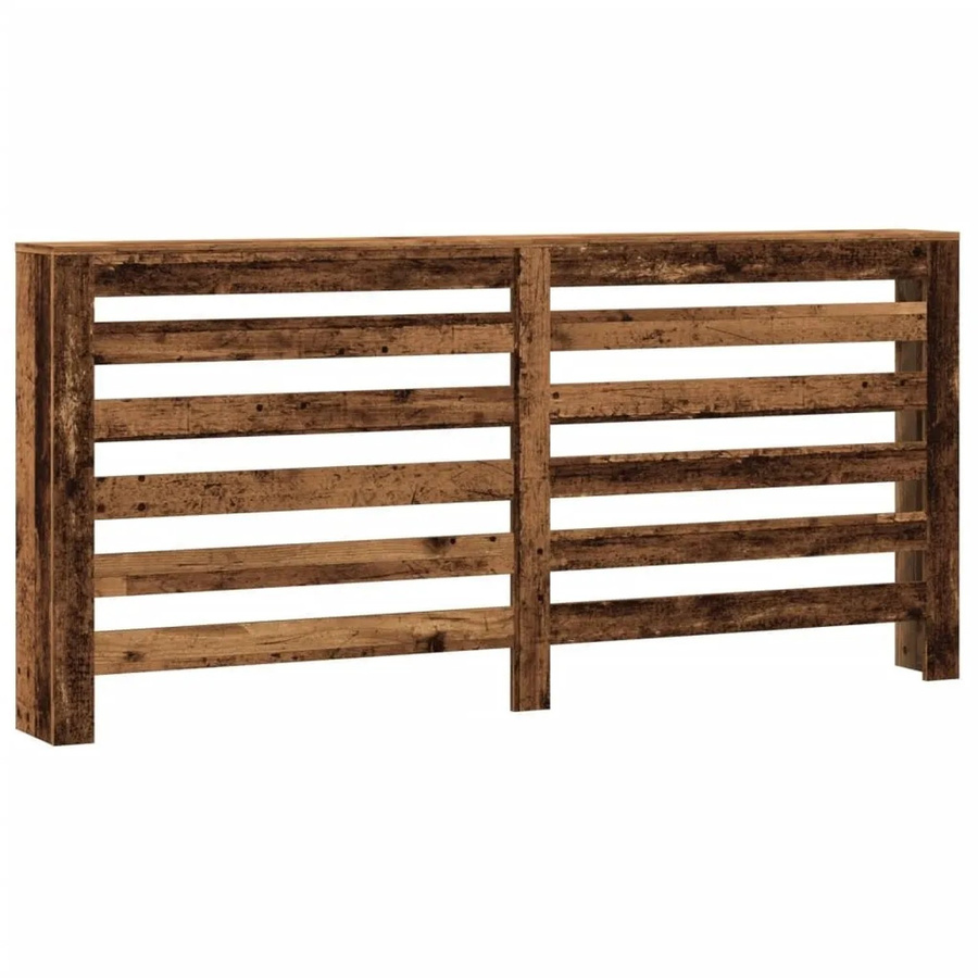 vidaXL Heizkörperverkleidung in Altholz-Optik mit Latten-Design, Farbe: Braun, B/T/H: 175 x 20 x 82 cm - Bild 2