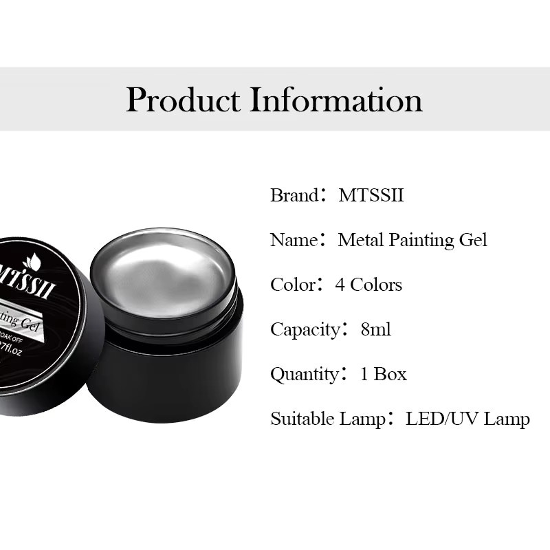 Mtssii Metallic Nagelgel Set, Gold, Silber, Rose Gold - Bild 5
