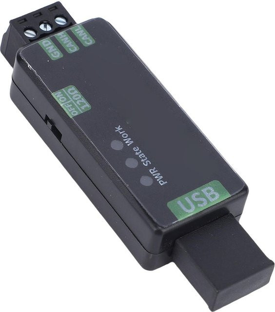 KONNWEI CANable 2.0 Pro S USB CAN Analyzer Modul mit Schutzgehäuse, USB zu CAN Konverter für 3D-Drucker, Schwarz - Bild 1