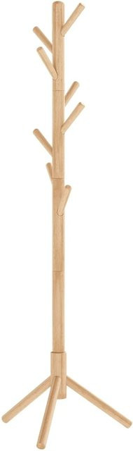 Songmics Garderobenständer Andi aus Massivholz mit 8 Haken in Natur - Bild 1