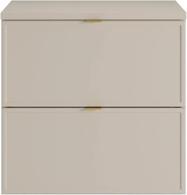 Vente-unique Waschbeckenunterschrank Ondil in Beige, Breite: 60 cm, Tiefe: 45 cm, Höhe: 60 cm - Bild 1